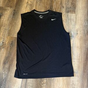 Nike Men's Black Sleeveless Dri-FIT Top